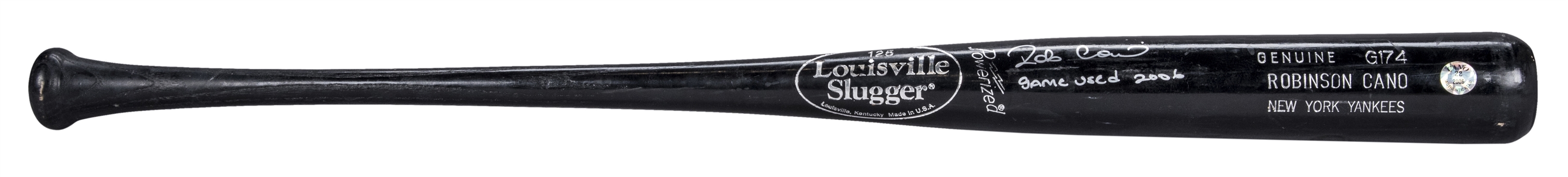 2006 Robinson Cano Game Used and Signed/Inscribed Louisville Slugger C174 Model Bat (Beckett & PSA/DNA GU 8)